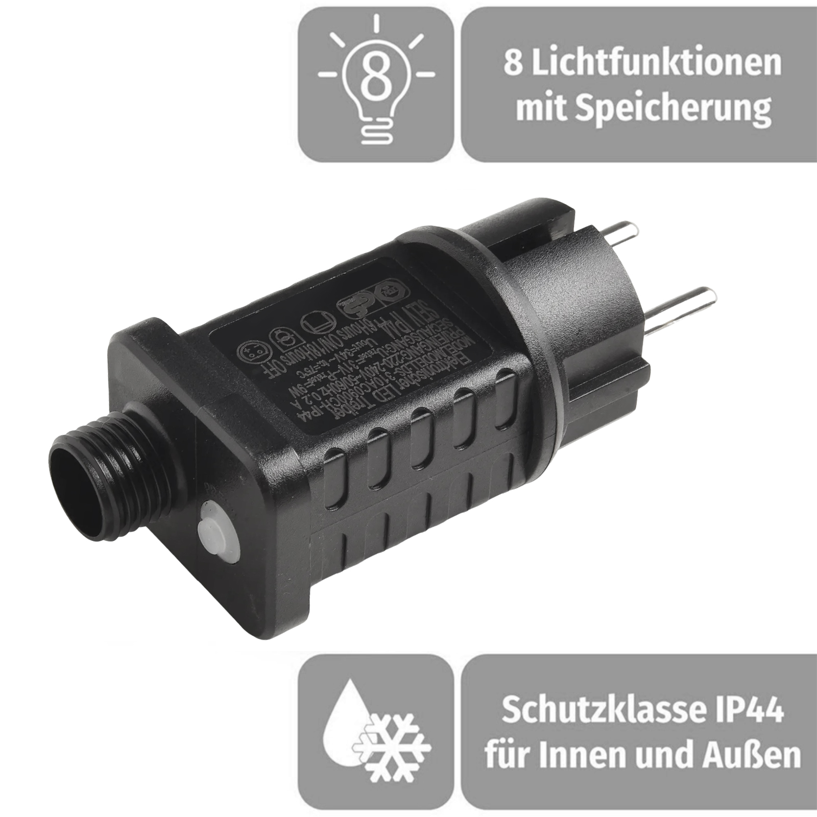 Outdoor Lighting Timer - 31V 9W LED หม้อแปลงไฟฟ้าพร้อมตัวจับเวลาสำหรับไฟสตริงคริสต์มาสกลางแจ้งในร่ม IP44 กันน้ำ