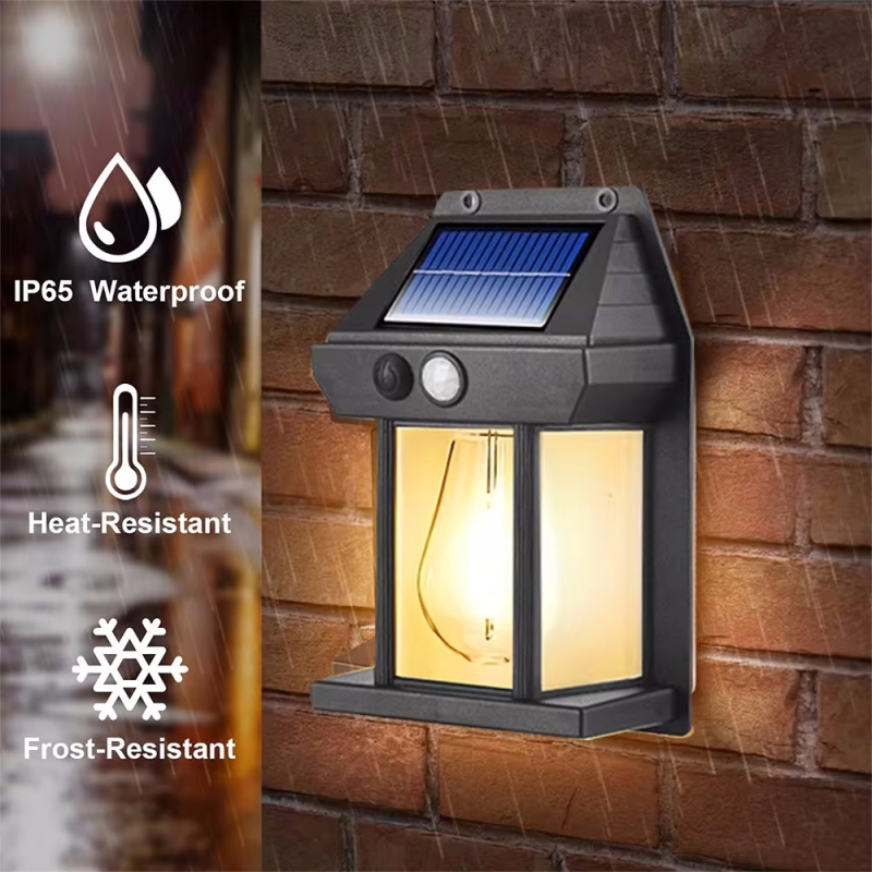 Halo Outdoor Lighting - หลอดไฟทังสเตนสำหรับตกแต่งสวนเครื่องซักผ้าผนังเรืองแสงสำหรับไฟประดับรั้วทางเดินแสงแดดกลางแจ้งโคมไฟติดผนังพลังงานแสงอาทิตย์