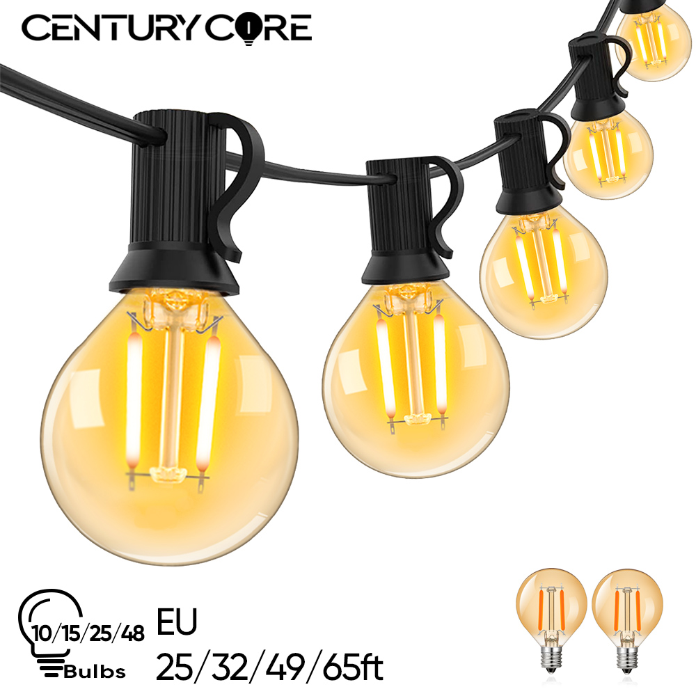 Outdoor Lighting Vintage - Vintage LED G40 Street Garland 220V