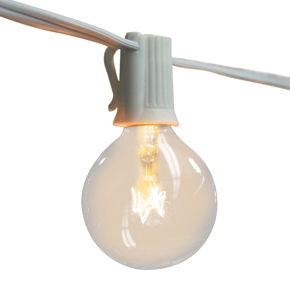 Outdoor Lighting Vintage - ไฟประดับแบบวินเทจ G40 หลอดใส ความยาว 8 เมตร