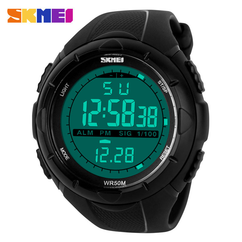 Outdoor Lighting Timer - แบรนด์ SKMEI กีฬาทหารดิจิตอลนาฬิกาผู้ชาย50M กันน้ำปีนเขาว่ายน้ำกลางแจ้ง Casual นาฬิกาผู้ชายนาฬิกาข้อมือ