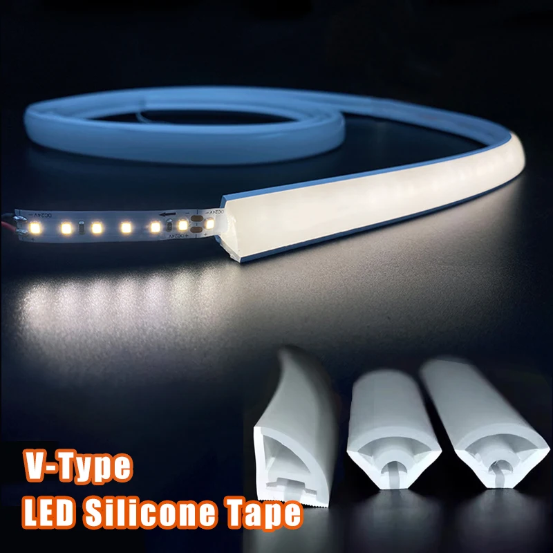 Xl Outdoor Lighting - 12V LED ซิลิโคนเชือกกันน้ํา V-Type ยืดหยุ่นซิลิกาเจลหลอด LED