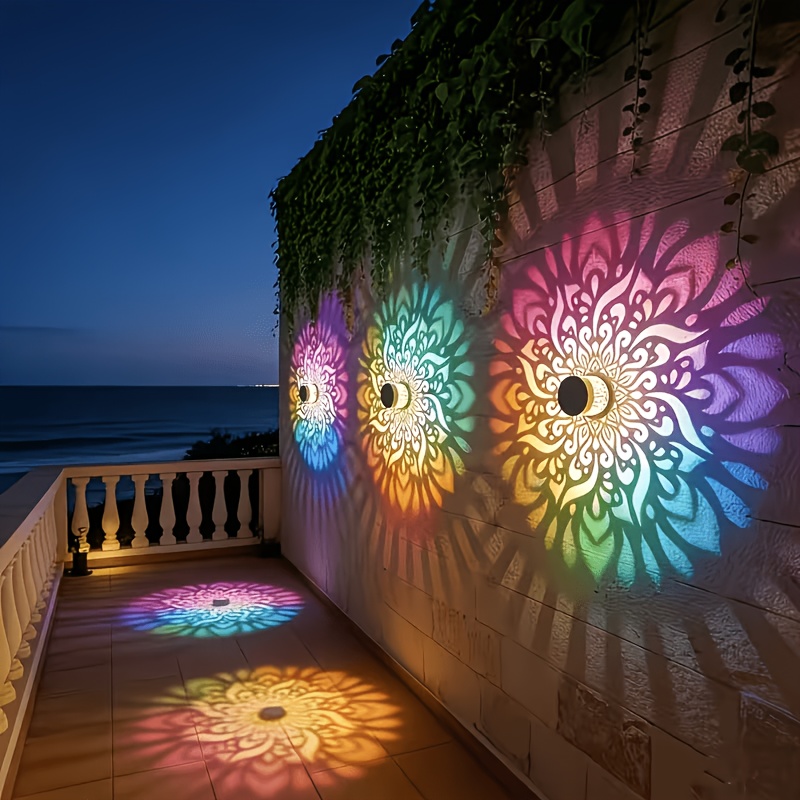 ไฟรั้วพลังงานแสงอาทิตย์ 1/2/4  - Outdoor Lighting Wall บทวิจารณ์และราคา