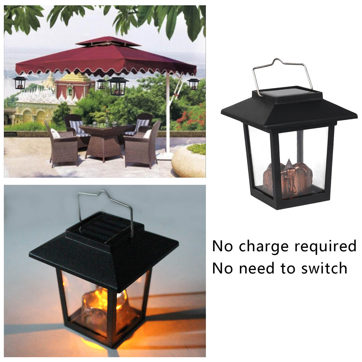โคมไฟพลังงานแสงอาทิตย์กันน้ำ 3 - Outdoor Lighting Vintage บทวิจารณ์และราคา