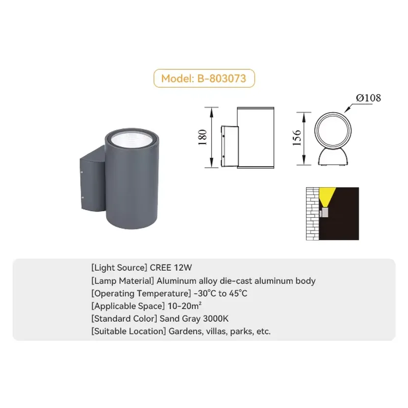 ไฟตกแต่งผนังภายนอกแบบกำหนดเอง  - Outdoor Lighting Wall บทวิจารณ์และราคา