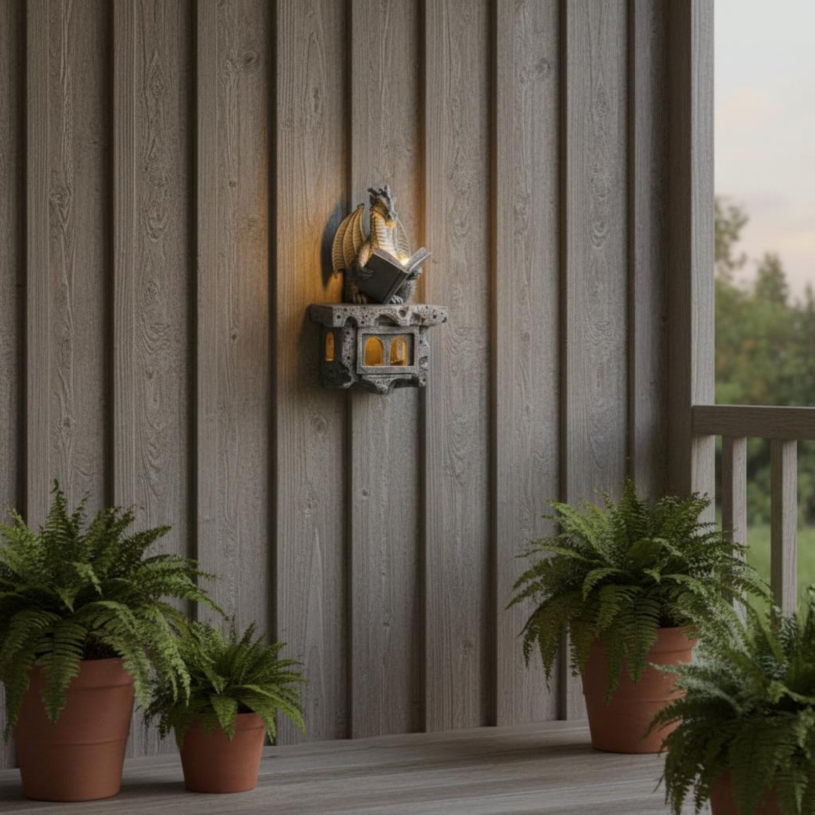 ไฟประดับสวนรูปวิเวิร์นพลังงานแ - Outdoor Lighting Wall บทวิจารณ์และราคา