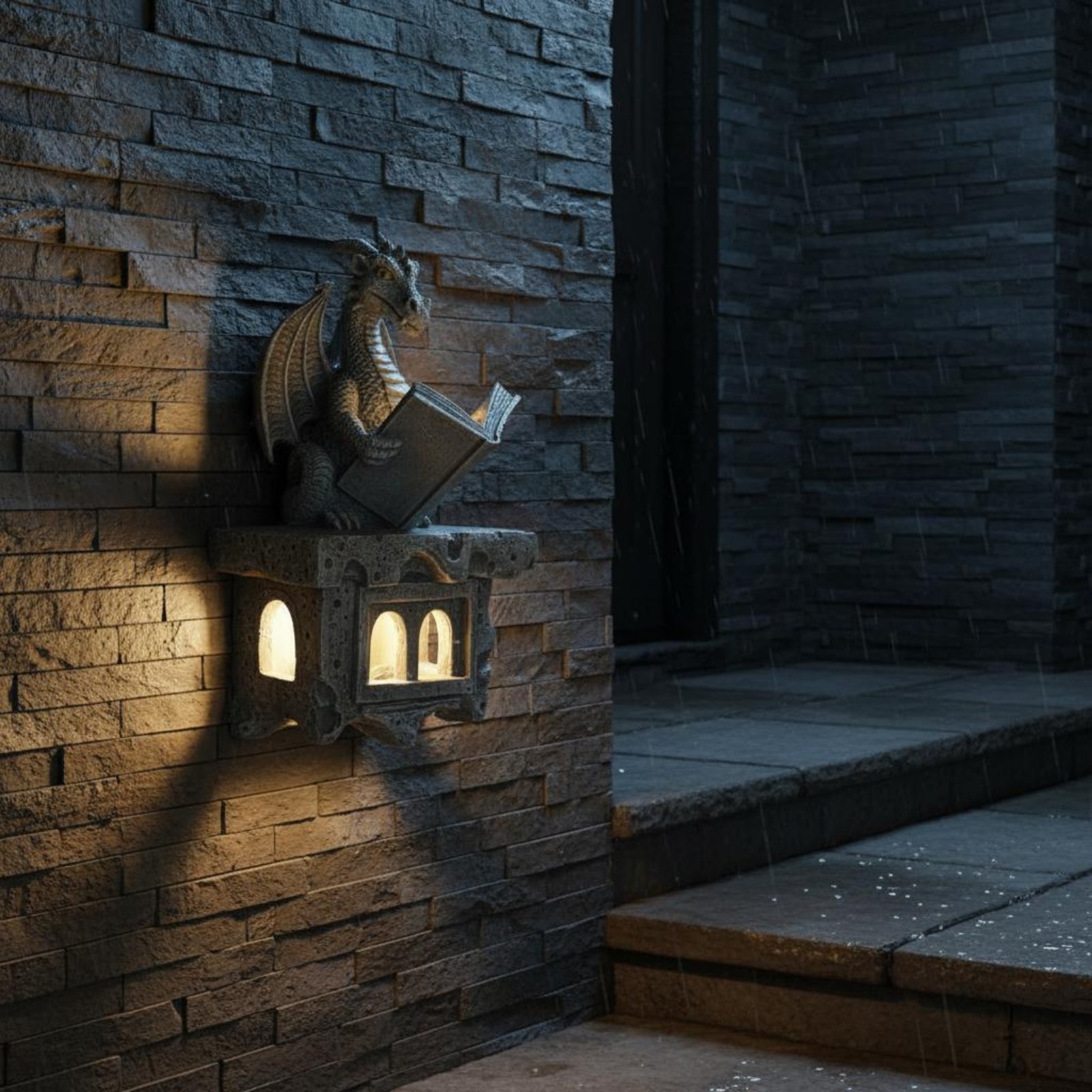 ไฟประดับสวนรูปวิเวิร์นพลังงานแ - Outdoor Lighting Wall บทวิจารณ์และราคา