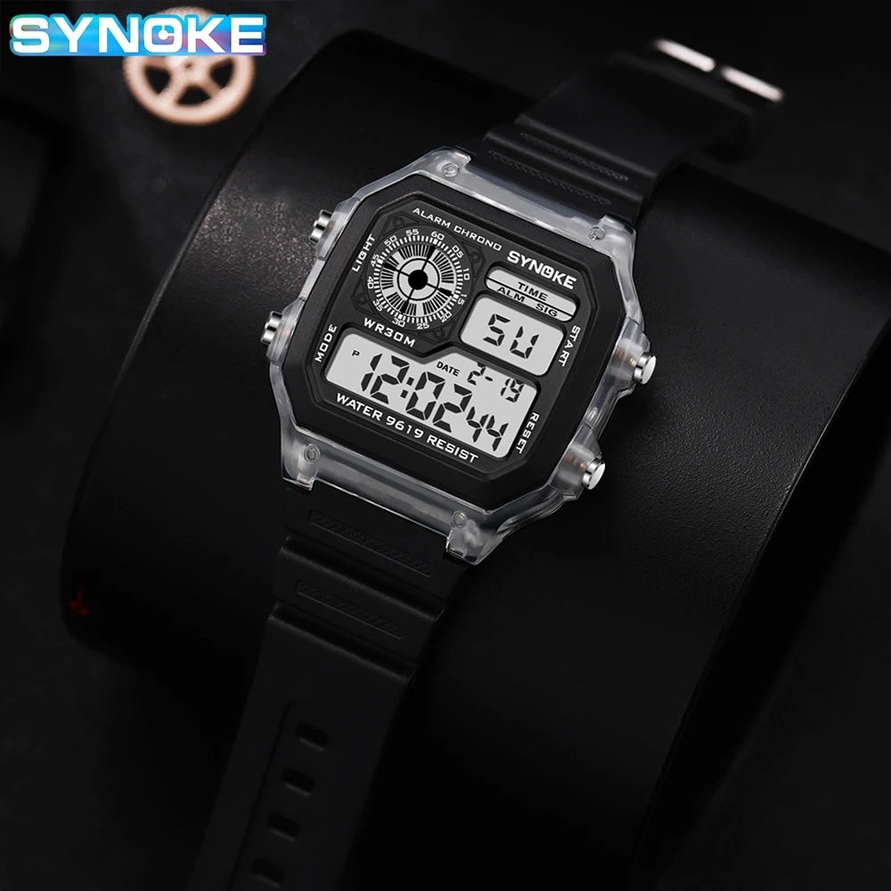 Synoke นาฬิกาดิจิตอลผู้ชาย, นา - Outdoor Lighting Timer บทวิจารณ์และราคา