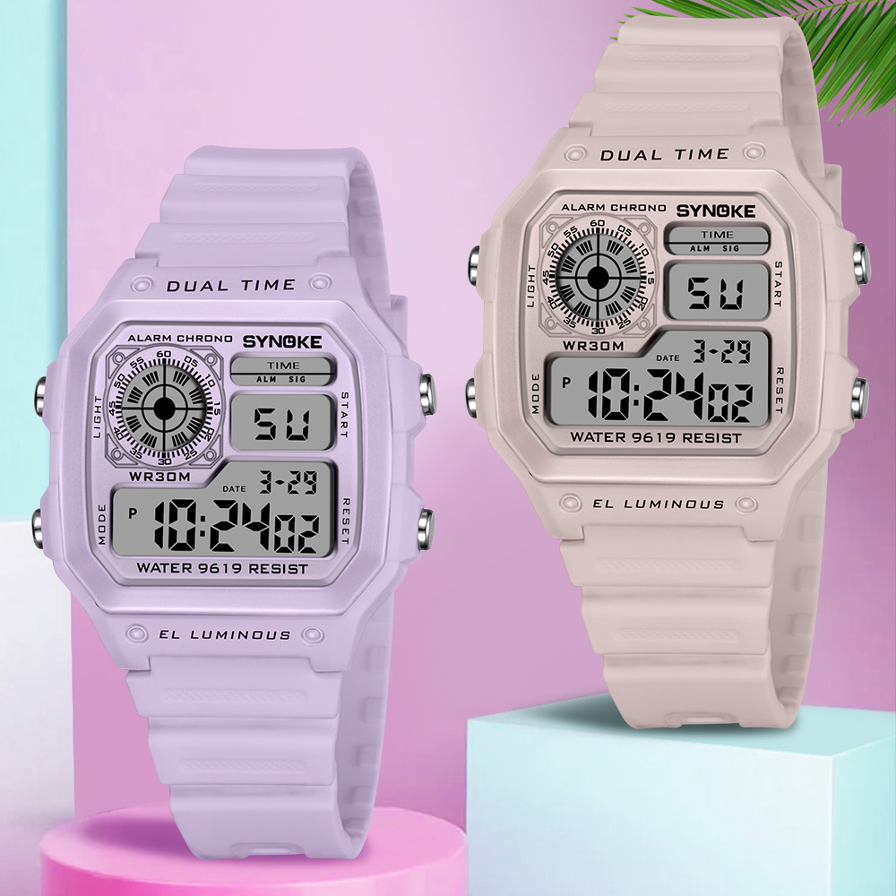 SYNOKE นาฬิกาดิจิตอล Lady กีฬา - Outdoor Lighting Timer บทวิจารณ์และราคา