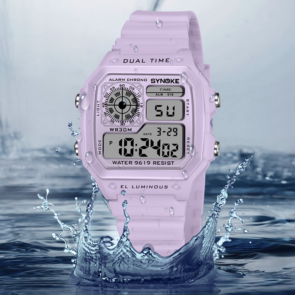 SYNOKE นาฬิกาดิจิตอล Lady กีฬา - Outdoor Lighting Timer บทวิจารณ์และราคา