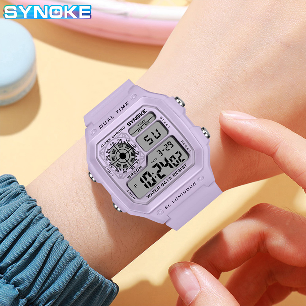SYNOKE นาฬิกาดิจิตอล Lady กีฬา - Outdoor Lighting Timer บทวิจารณ์และราคา