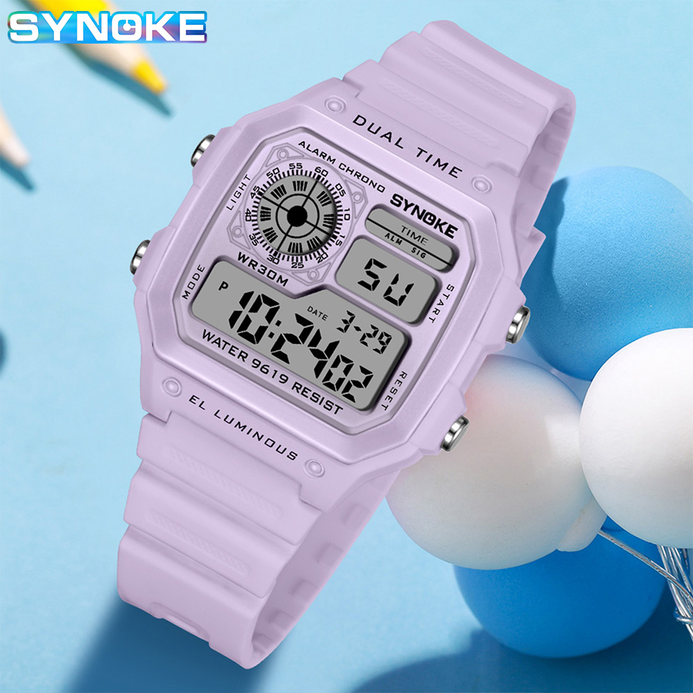 SYNOKE นาฬิกาดิจิตอล Lady กีฬา - Outdoor Lighting Timer บทวิจารณ์และราคา