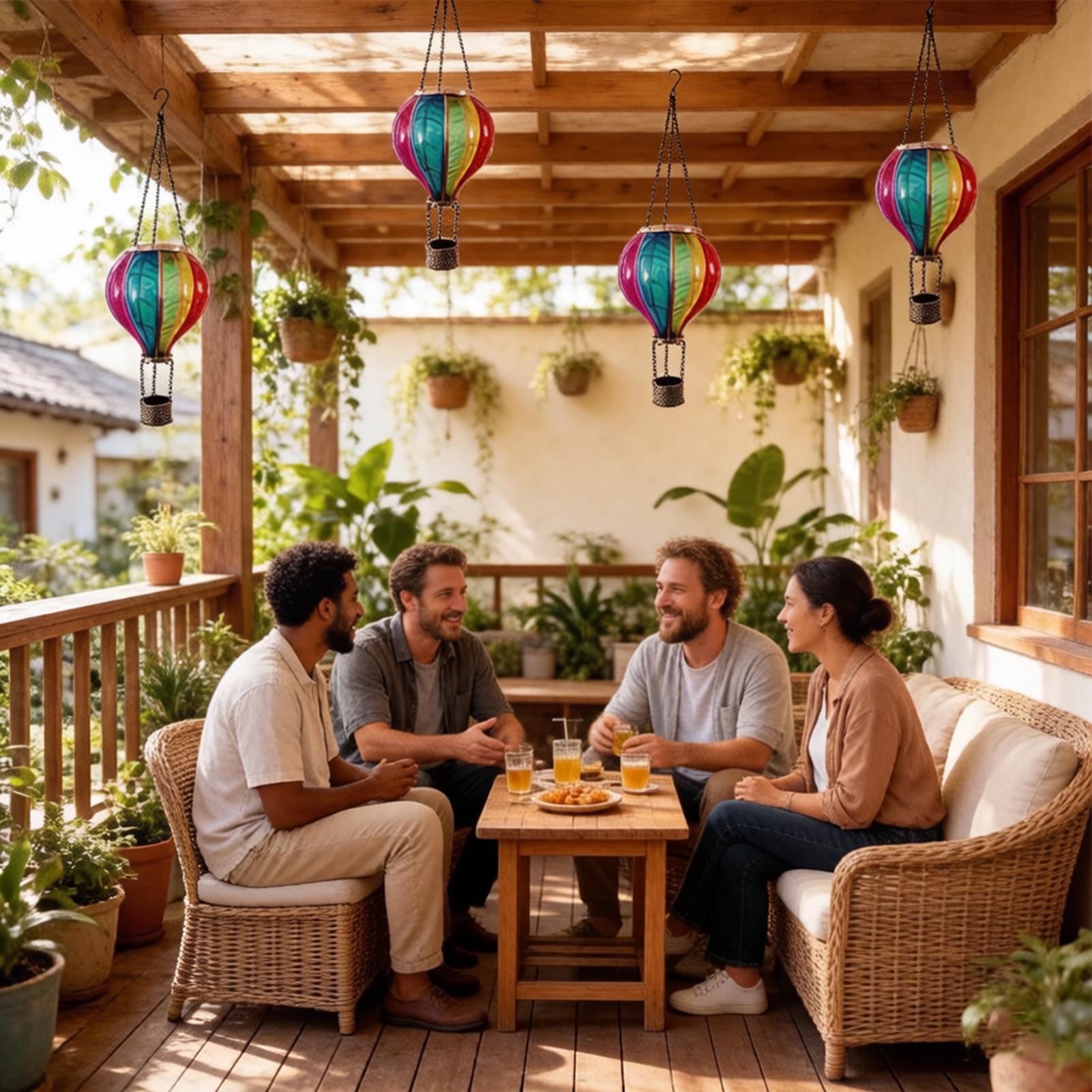 โคมไฟบอลลูนลมร้อน โคมไฟพลังงาน - Halo Outdoor Lighting บทวิจารณ์และราคา