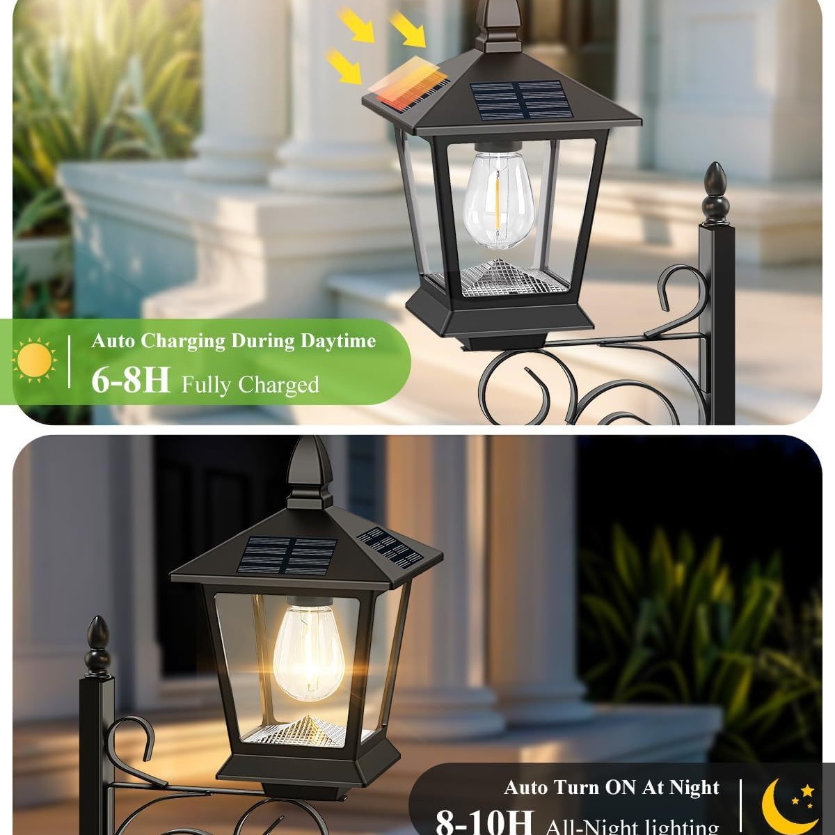 โคมไฟพลังงานแสงอาทิตย์ 2 in 1  - Outdoor Lighting Wall บทวิจารณ์และราคา