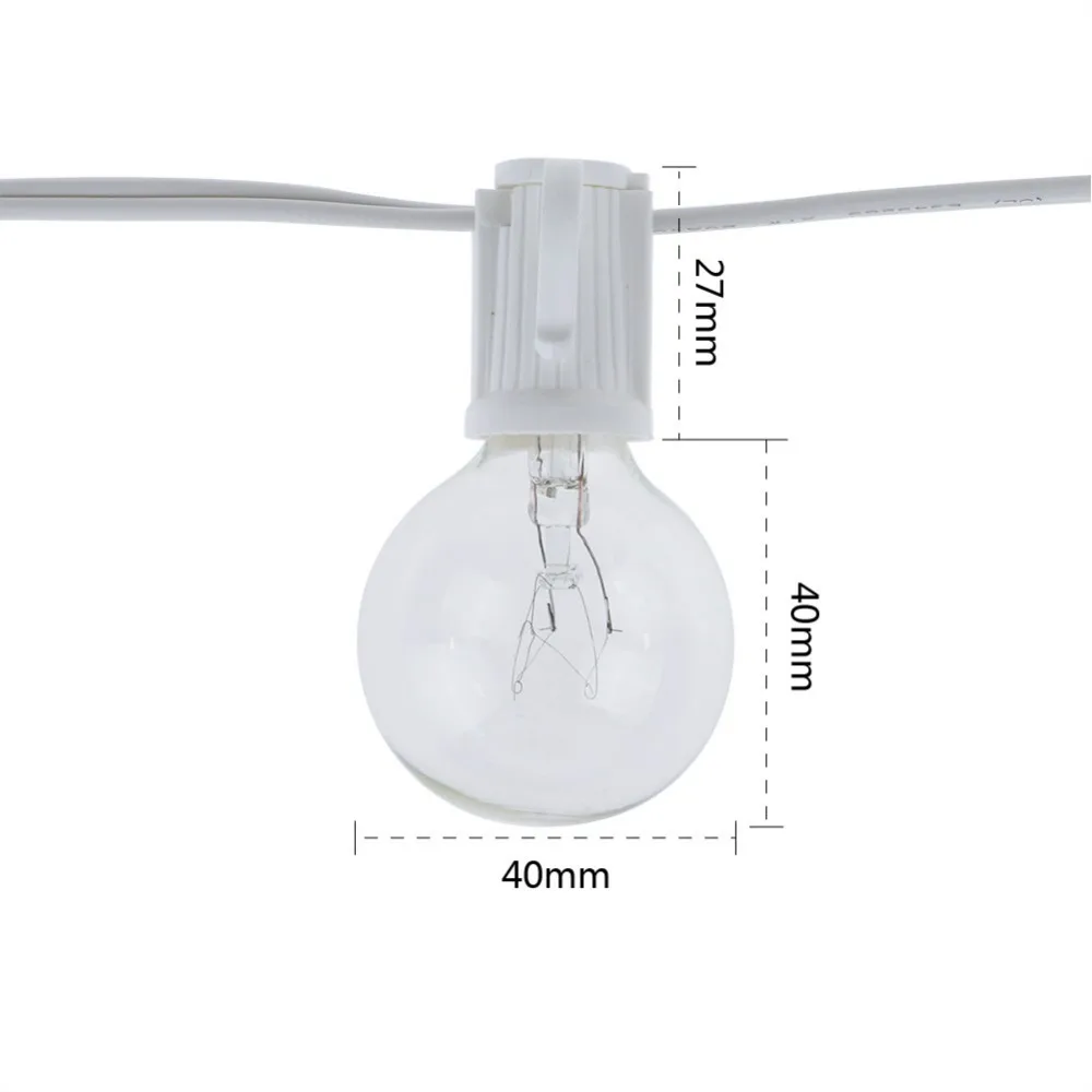 ไฟประดับแบบวินเทจ G40 หลอดใส ค - Outdoor Lighting Vintage บทวิจารณ์และราคา